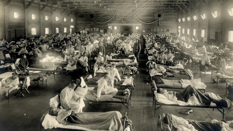 Relatados os primeiros casos de gripe espanhola, uma das piores pandemias da História - 1