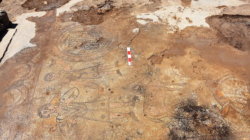 Arqueólogos encontram mosaicos de 1600 anos em ruínas de igreja cristã na Turquia  - 2