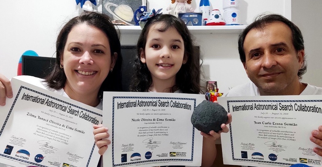 Brasileira de 8 anos pode se tornar pessoa mais jovem a identificar asteroides - 1